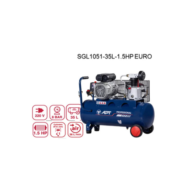 كمبروسر 35 لتر 1 بستم 1.5 حصان SGL1051-EURO 220V APT